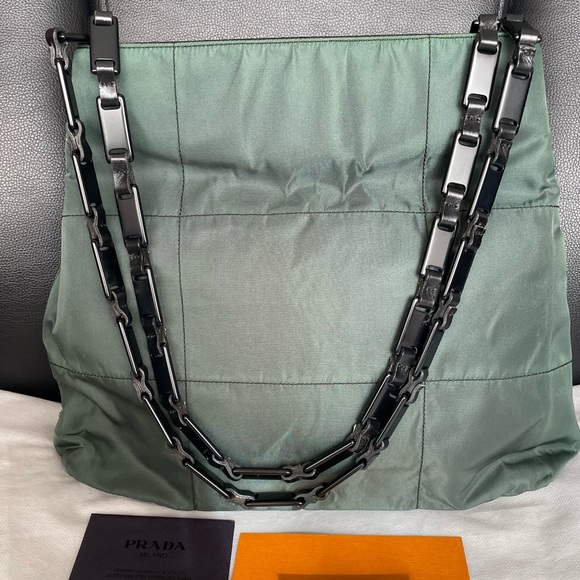 Prada Handbags - SOLD❤️PRADA Tessuto Impuntu Shoulder/Chain Bag✨